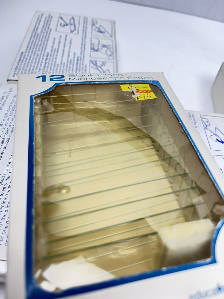 12 blank glass microscope slides 60 slides
