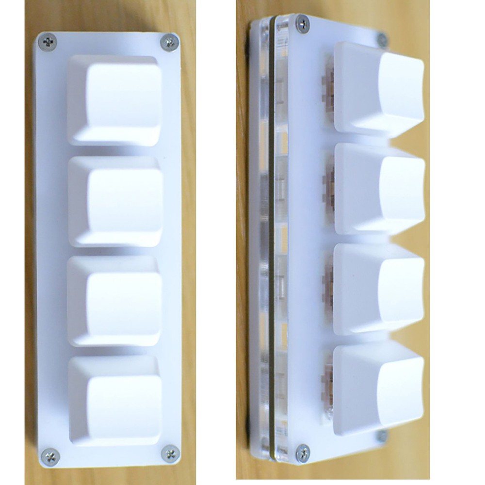 4-key USB Keyboard Mini Keyboard Custom Shortcuts Keyboard With 1.5m Data Line