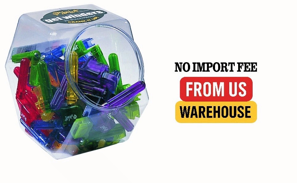 Dunlop 101 Gel String Winder Assorted Colors 50 Piece Display - Quantity 50