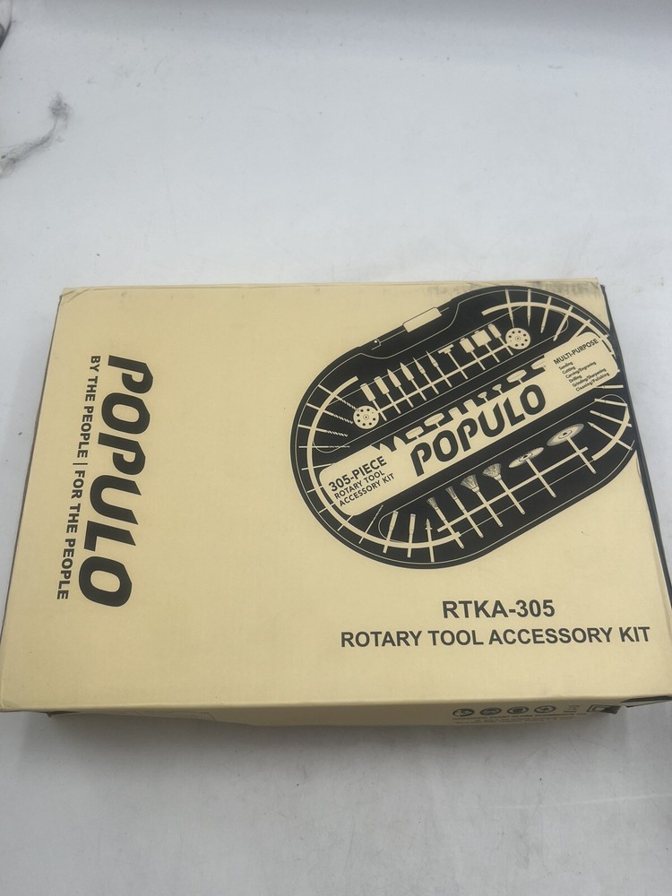POPULO 305-Piece Rotary Tool Accessory Kit - Sanding, Grinding, Polishing