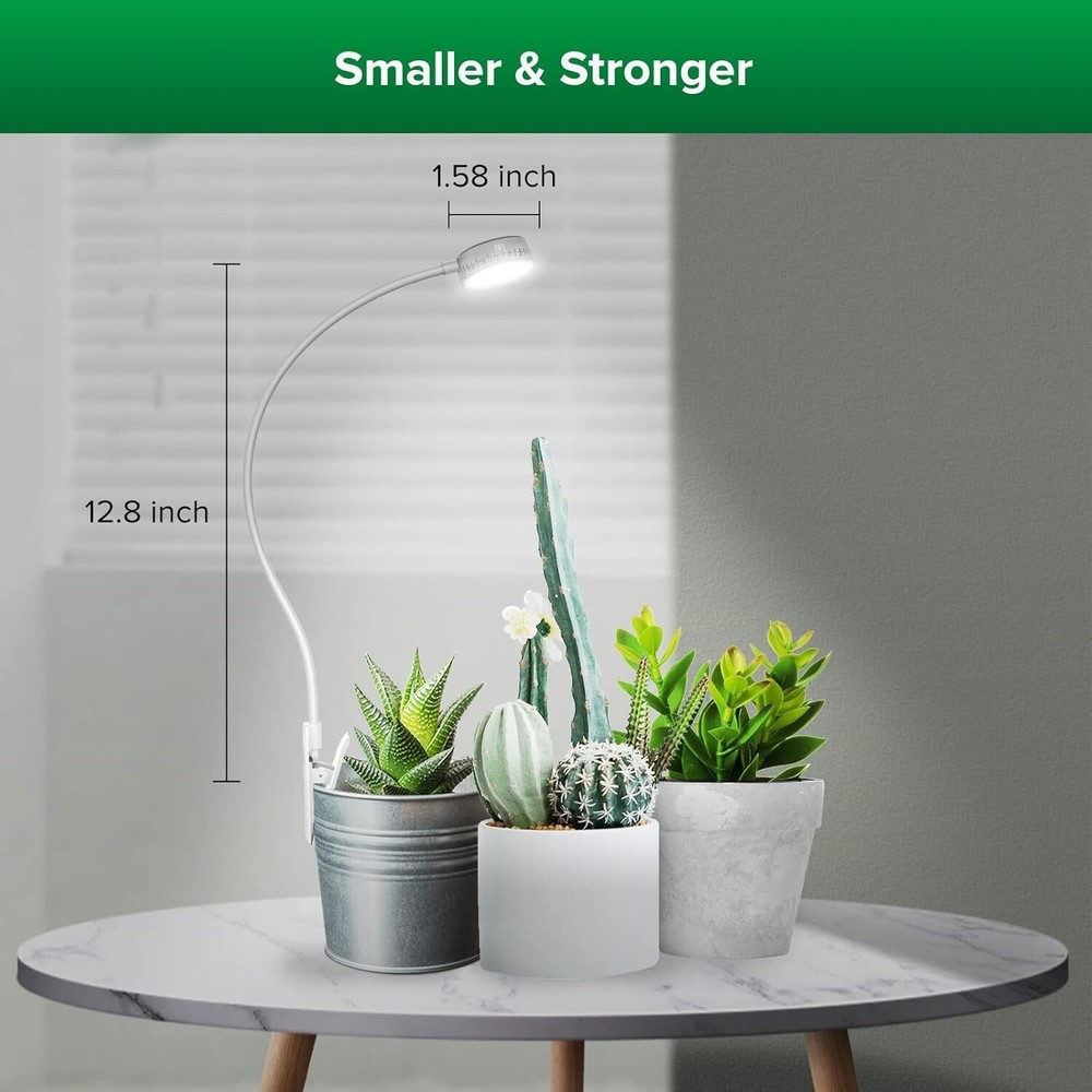 4-Pack Dimmable Indoor Grow Lights with Auto Timer - Perfect for Small Plants