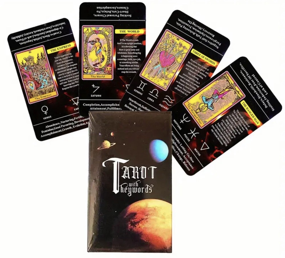 Tarot 78 Cards Deck Beginner Meaning Teaching Learning Fortune Future  Telling