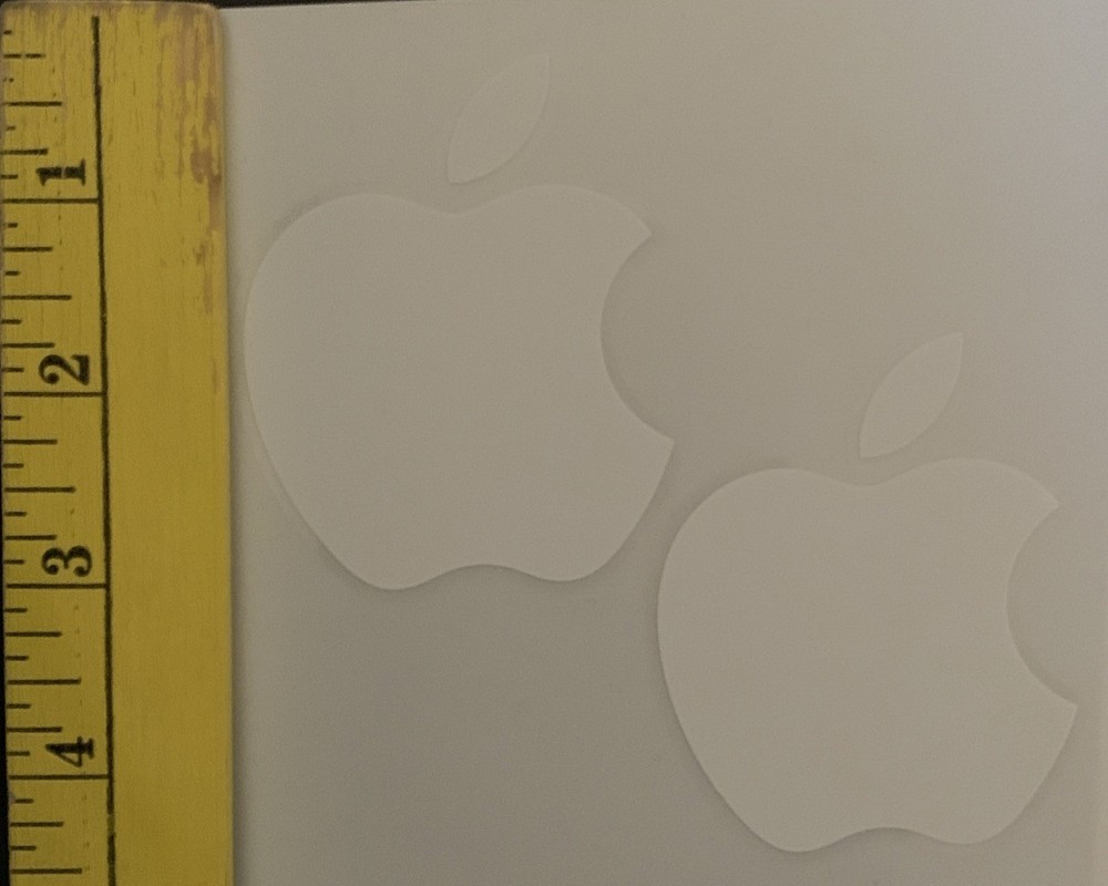 Apple Logo ~ Stickers 2 ~ White