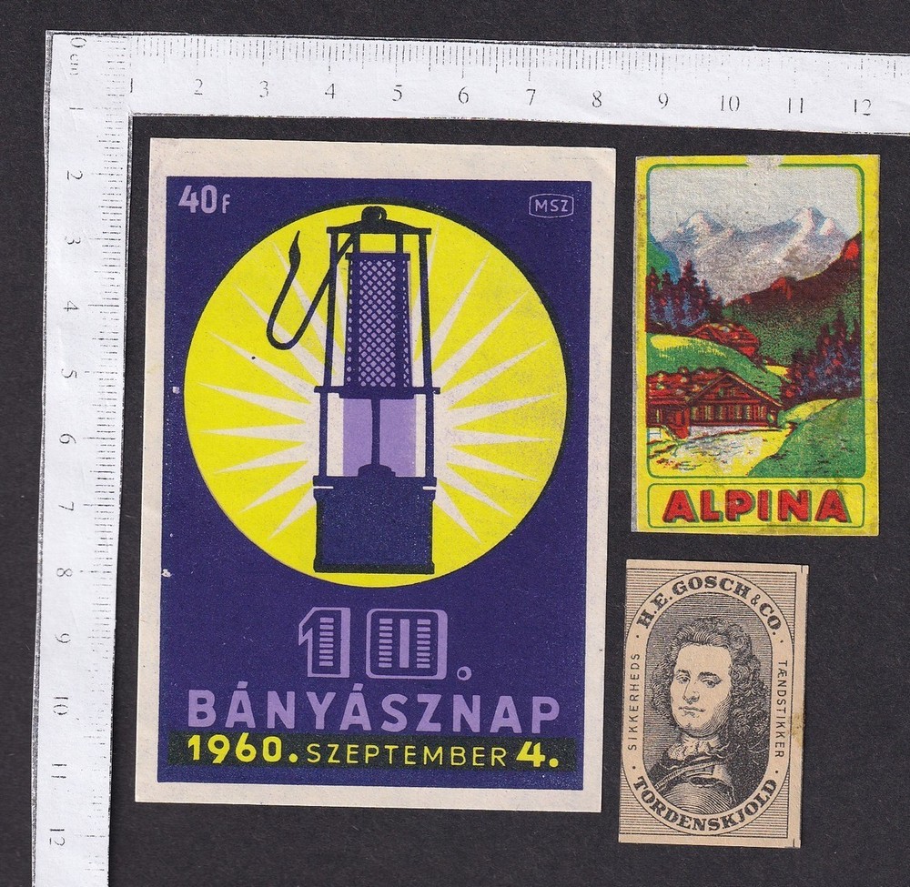 Worldwide vintage matchbox labels (40)