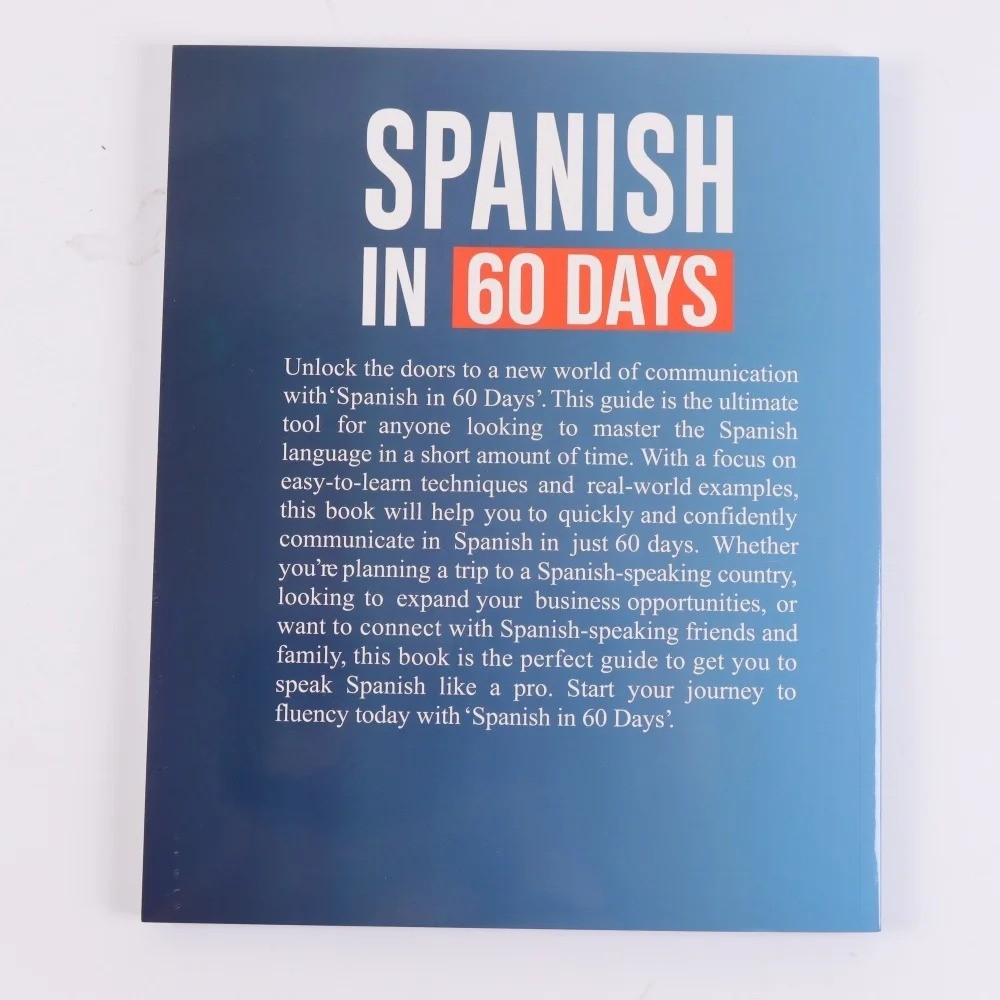 Spanish in 60 Days Language Learning Workbook Intensive 2 Month Plan Daily Lesso