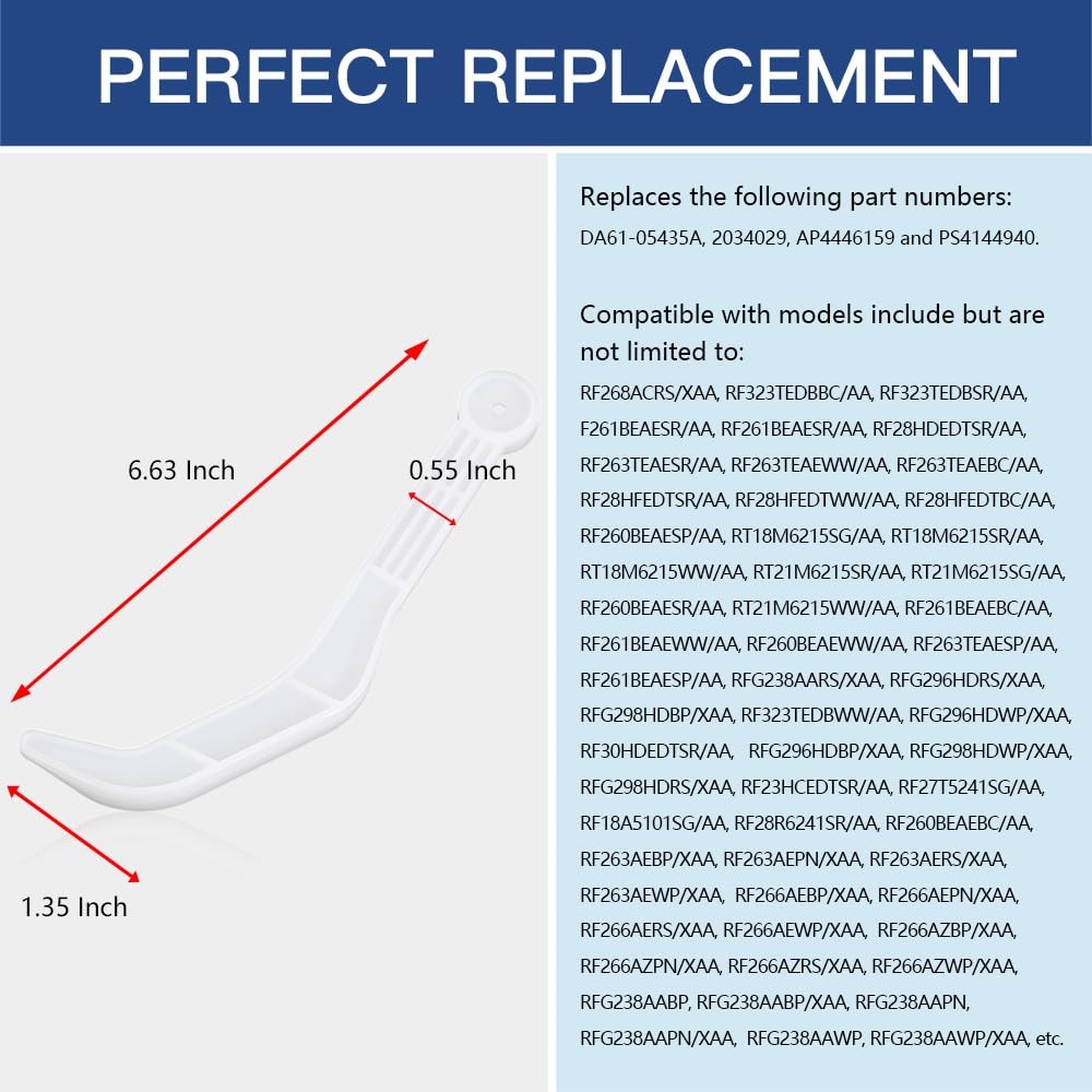 DA61-05435A Refrigerator Ice Maker Full Guide, Shut Off Level Arm...