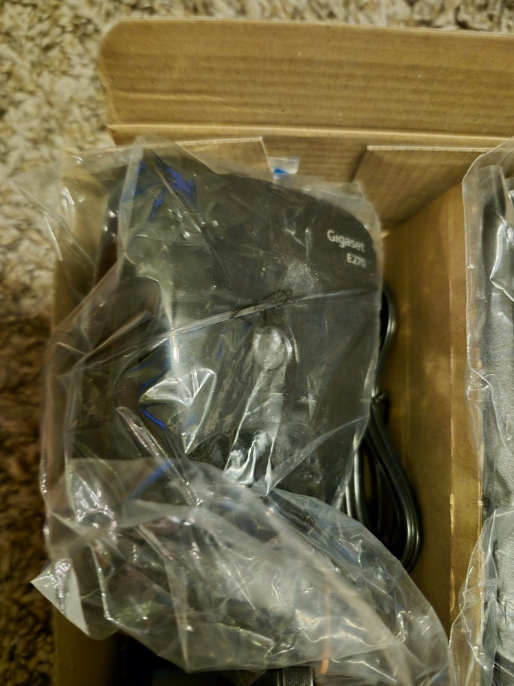 2x Gigaset E270 Dect Phone Caller ID Black