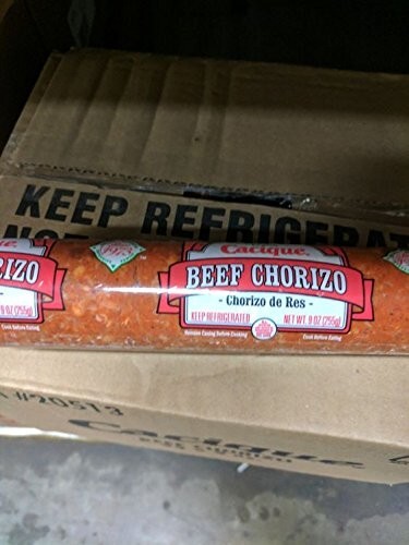 Cacique Beef Chorizo Sausage 9 Oz (6 Pack)