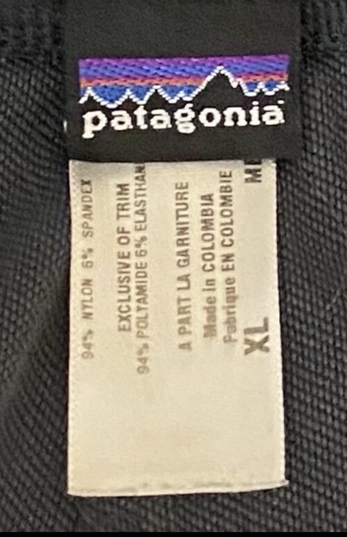 Patagonia Shorts XL Black Drawstring Lightweight