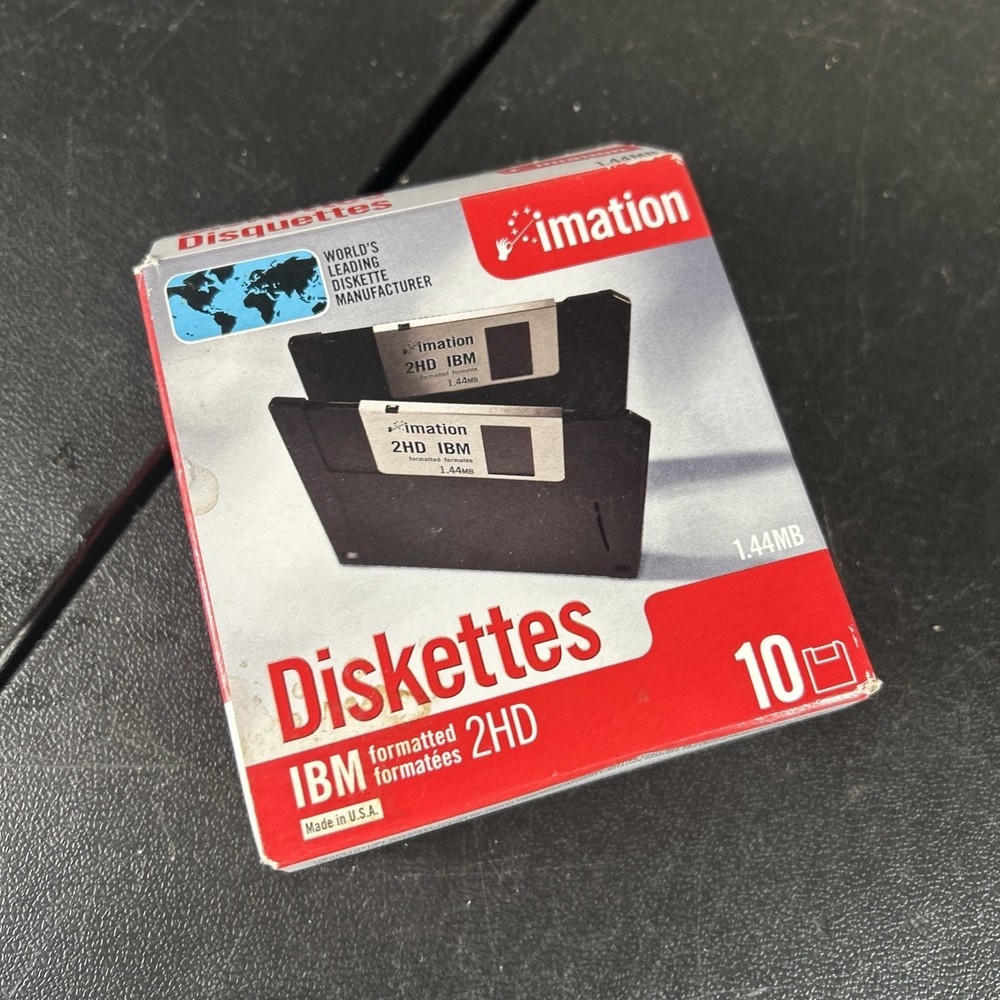 Imation Diskettes IBM Formatted 2HD 10 Pack 1.44 MB