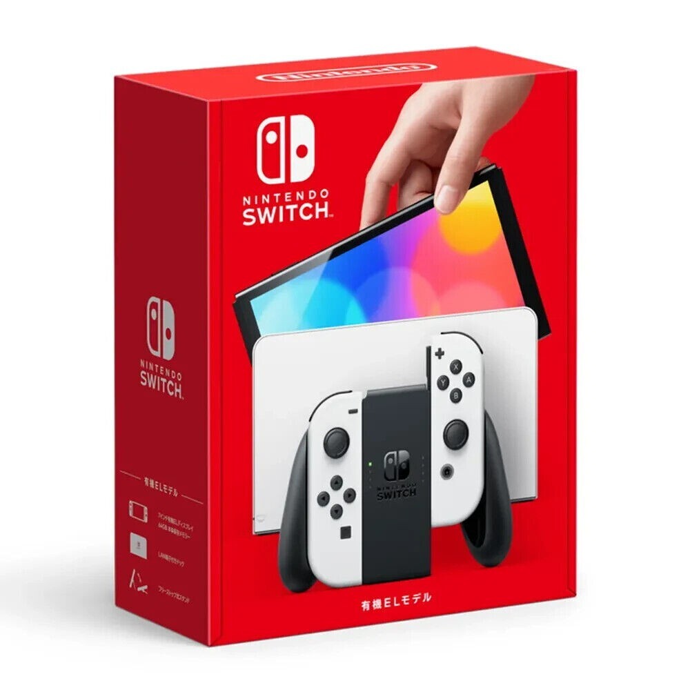 Nintendo Switch White Joy Cons 64GB OLED Gaming Console - Open Box