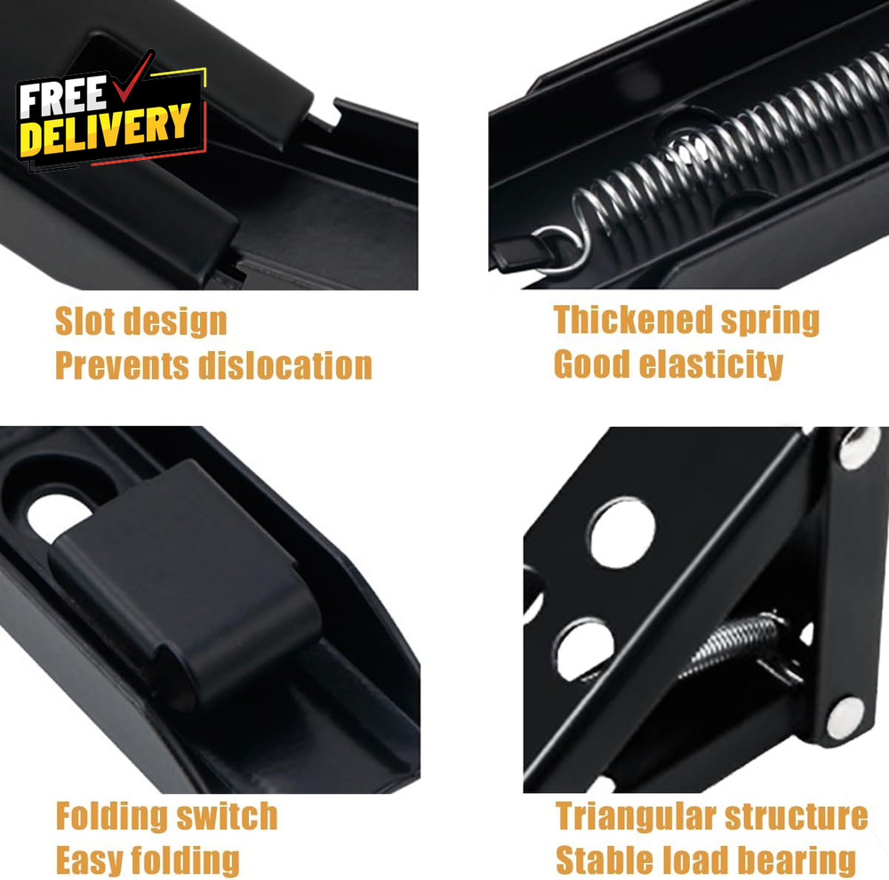 Wall Table Fold down Hinge 90 Degree Self-Locking Folding Hinge Save Space Drop