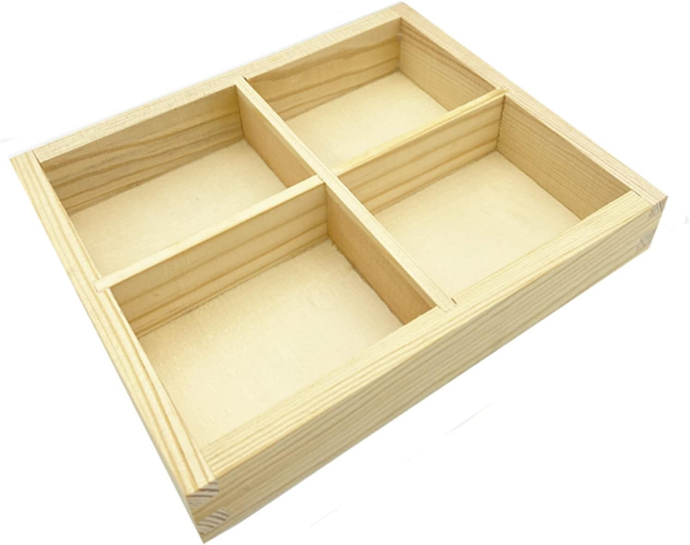Flexible Rectangular Sea Wave Soap Silicone Mold Wood Box for Soap Making Suppli