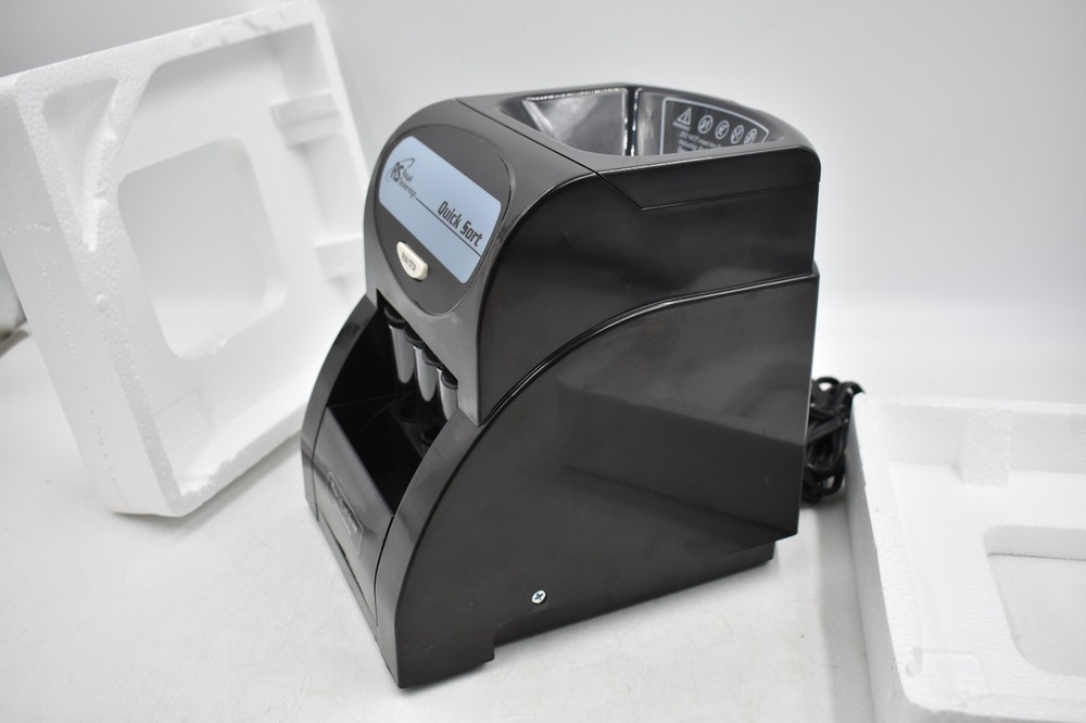 Royal Sovereign Quick Sort Counter Top Coin Sorting Machine QS-1AC Tested