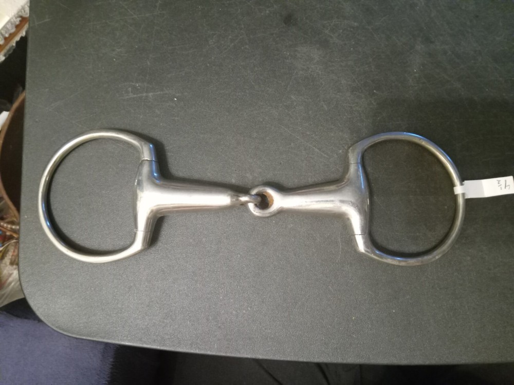 eggbutt snaffle bit stainless steel 4 1/2 in big mouth