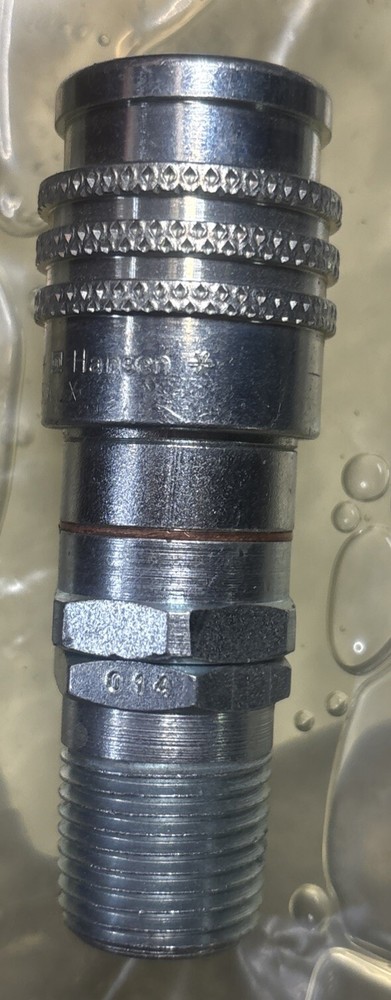 Hansen High Flow Series Push to Connect Air Coupling 3/8” Socket, 1/2”-14 MNPT