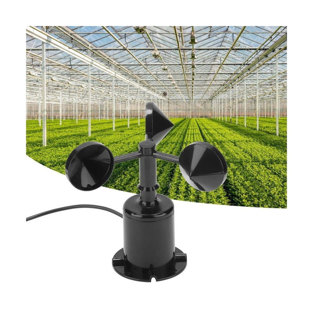 Wind Sensor 0-70m/s Environment Signal Output Pulse Type Three Cups Wind Spee...