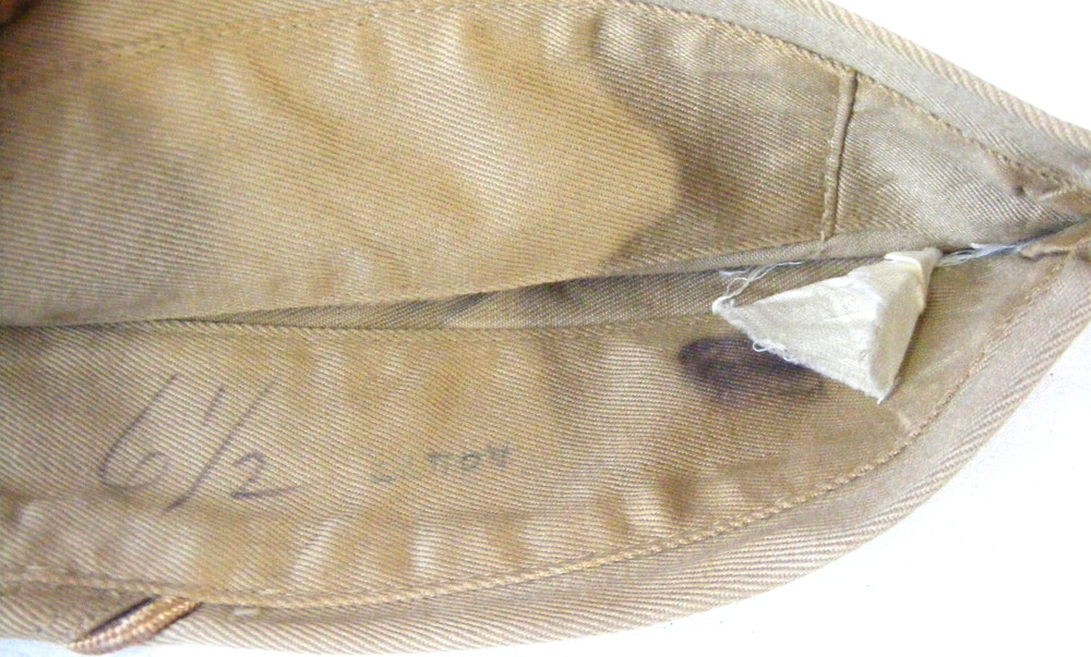 Vintage WW2 Khaki Quartermaster Corps Garrison Cap