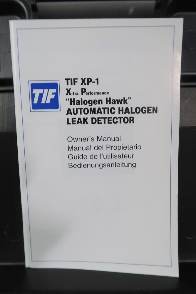 TIF TIFXP-1 Extra Halogen Hawk Portable Automatic Leak Detector Refrigerant