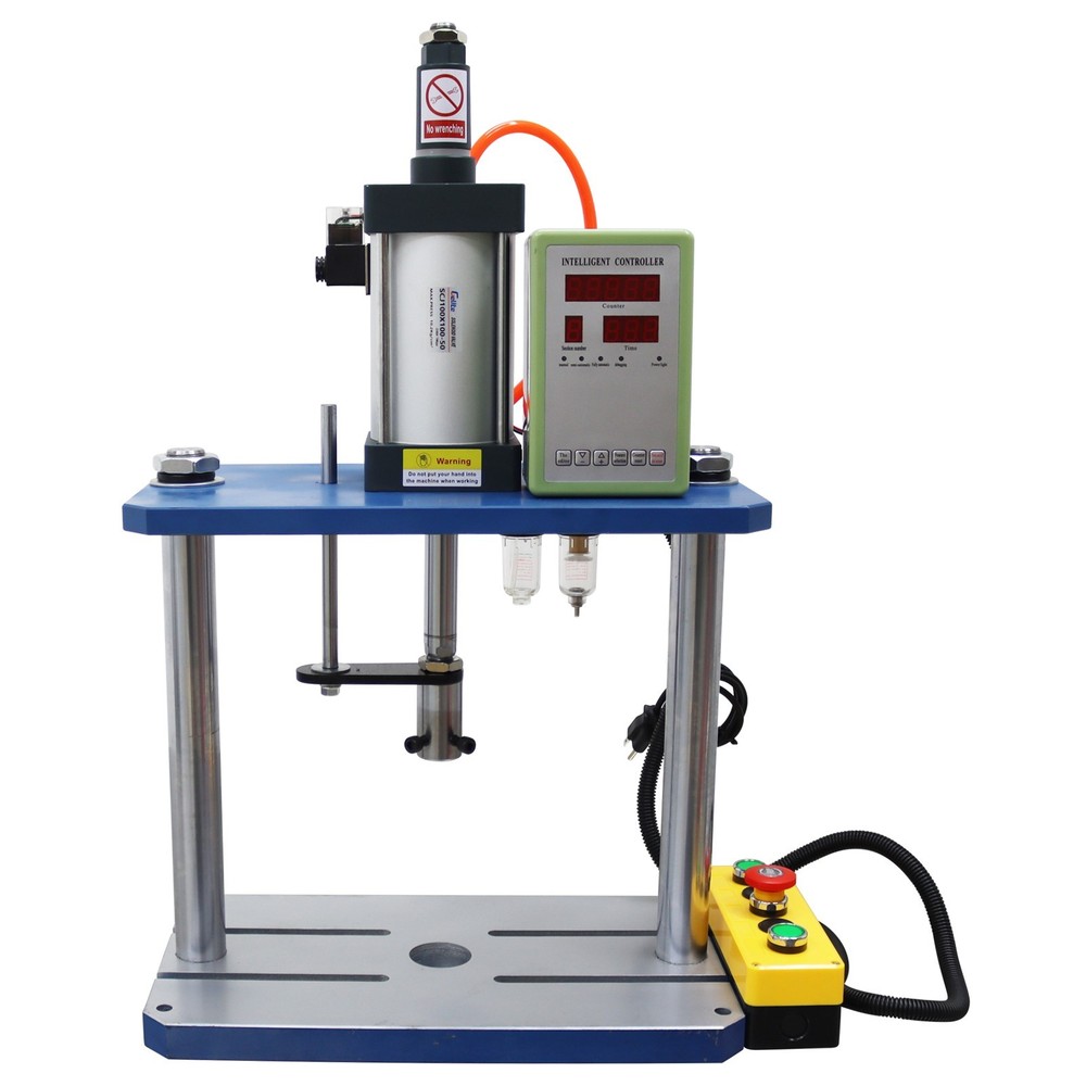 110V 2 Boards Adjustable Pneumatic Punch Press Machine with Controller 1102lb