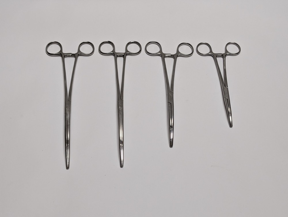 4 pcs. Assorted Forceps JARIT 105-196 CODMAN 32-4121 (USED).