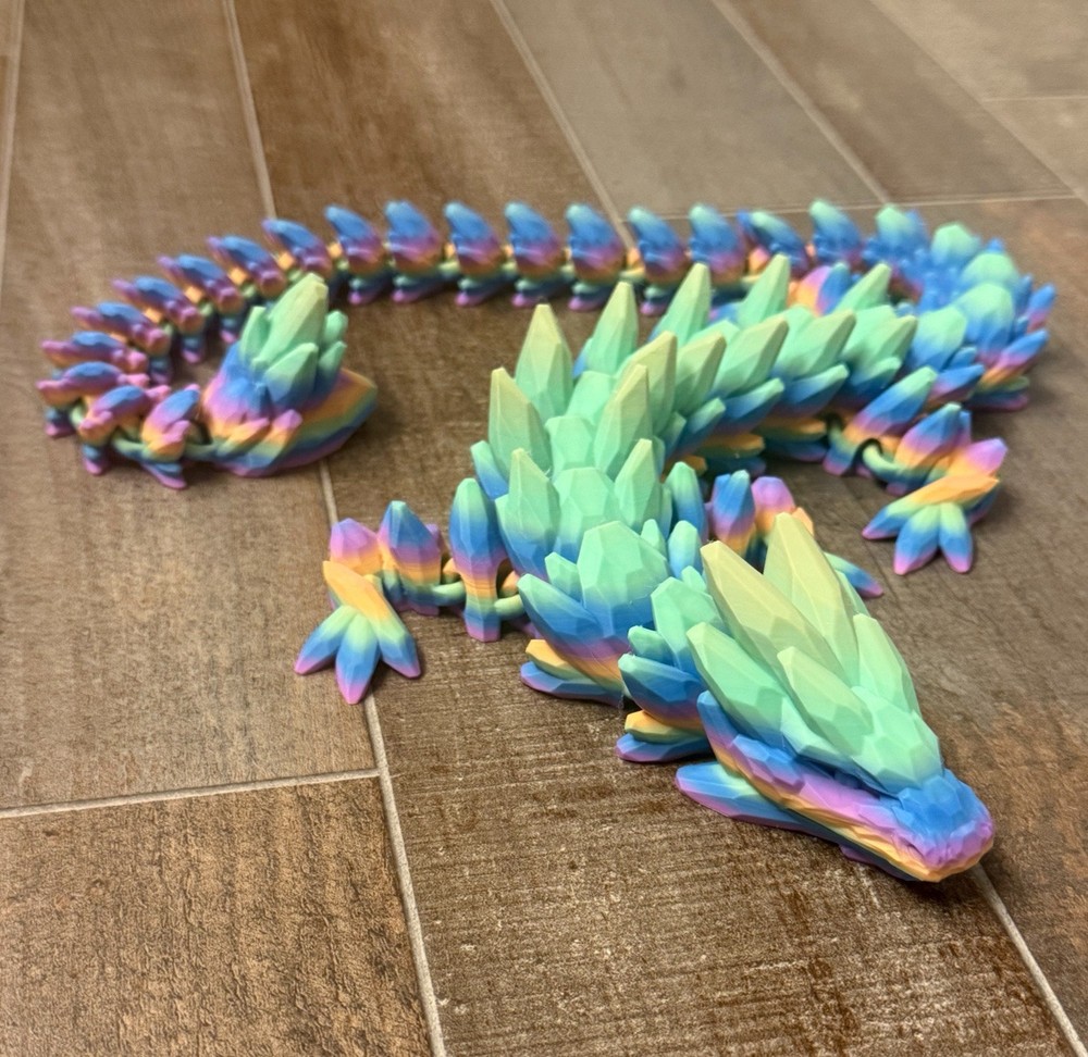 3D Printed Gem Stone Dragon