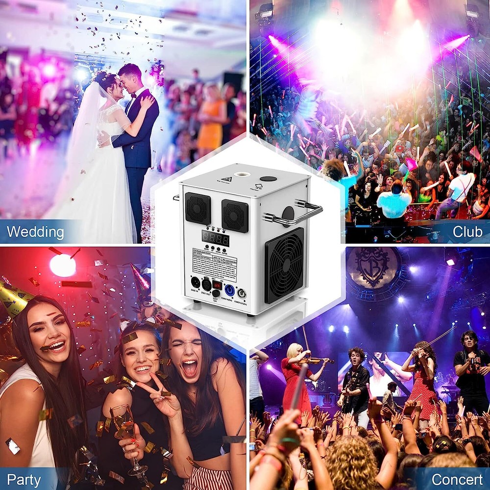 2Pcs Cold Spark Firework Machine with Case Set 700W Stage Wedding Effect Machine