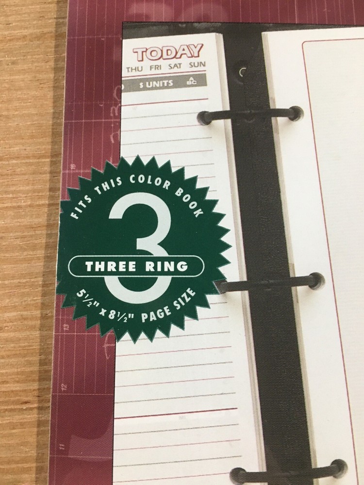Day Runner Planner 87455 Refill January December Tabs Franklin Mead 3 Ring