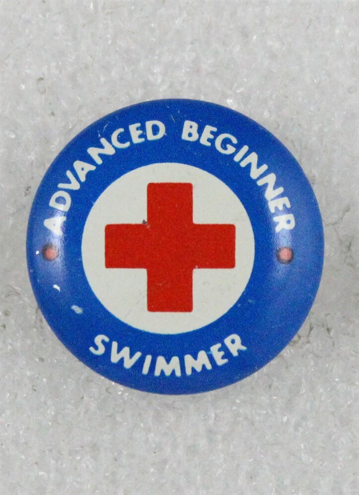 Red Cross: Advanced Beginner Swimmer, c.1960 - 23mm campaign button