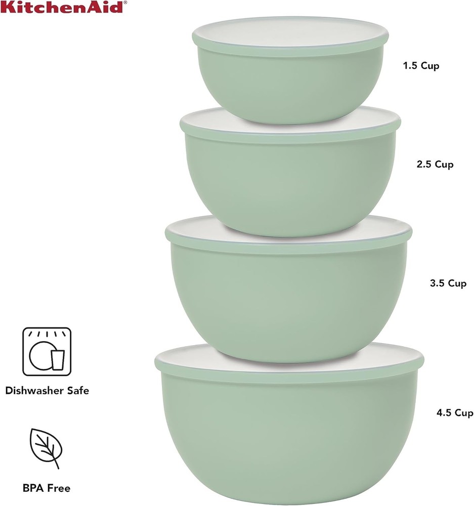 Prep Bowls W/ Lids Set of 4