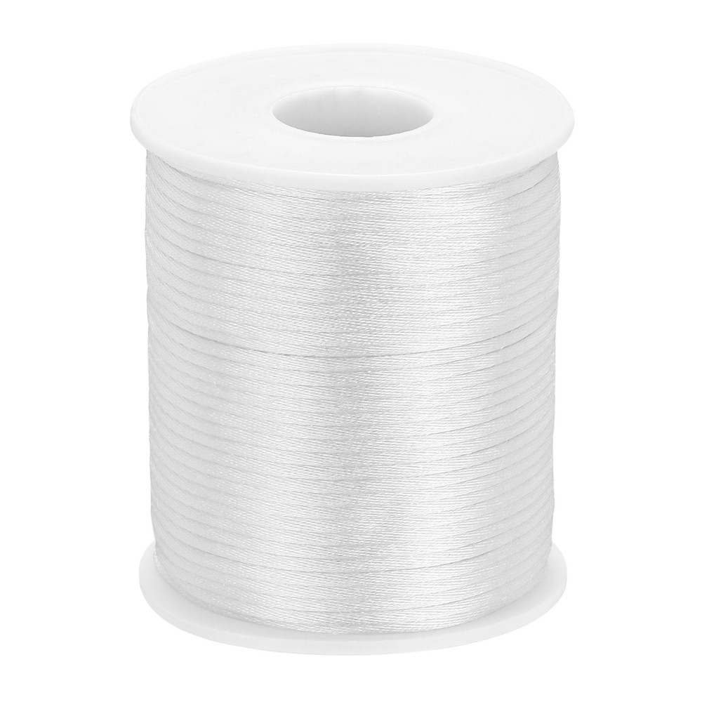Nylon String Cord 2mm x 55 Yards Thread Twine String Beading Cord,White