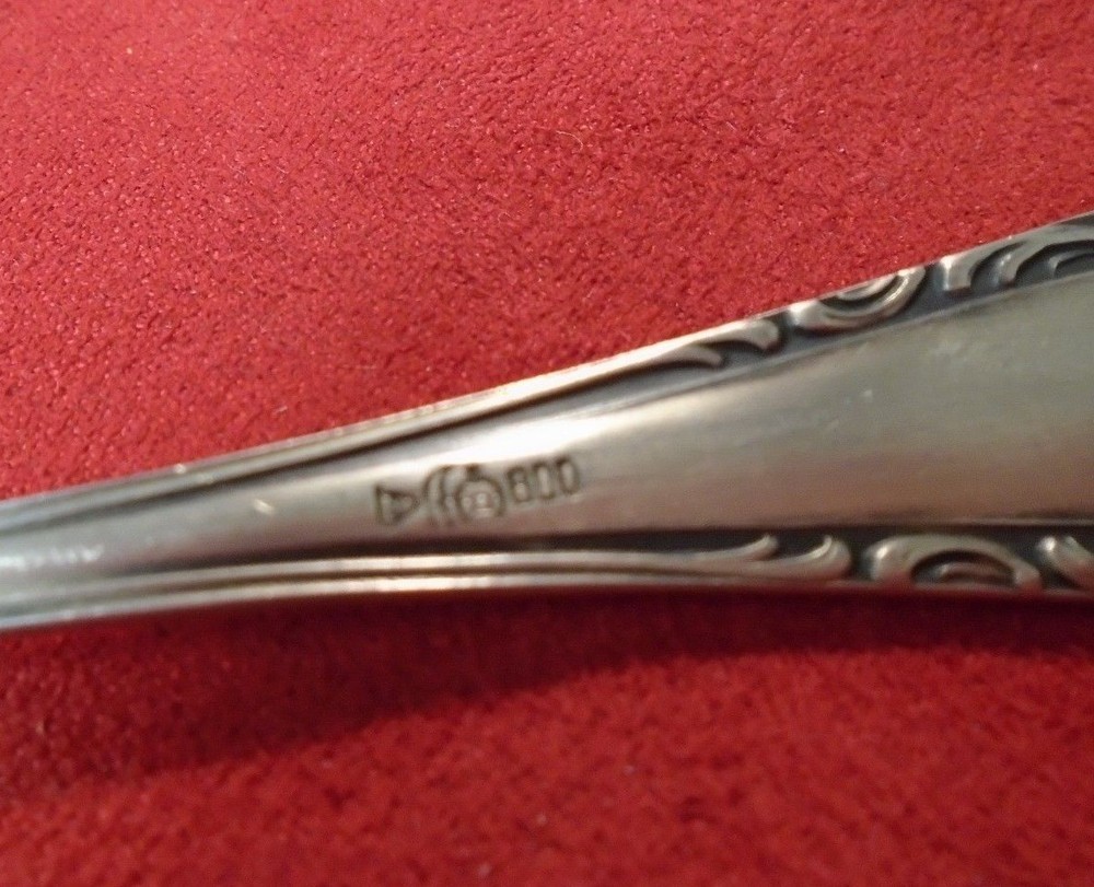 German 800 Silver Flat Handled Master Pointed Knife (#2233)