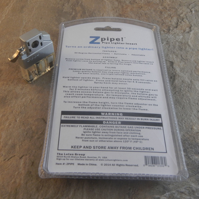 Z-Plus Pipe Lighter Butane Insert Soft Flame Lighter Upgrade Windproof