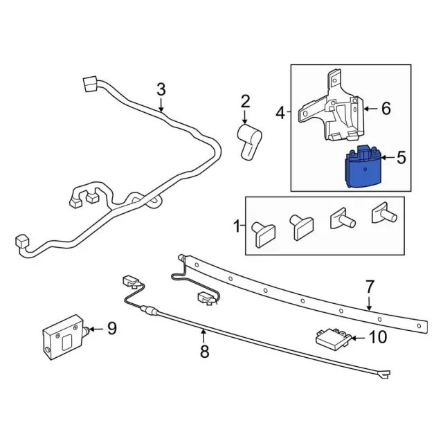 Genuine Ford Blind Spot Detection System Warning Sensor LC3Z-14C689-C