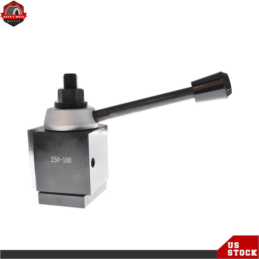 6Pack AXA 250-100 Size Piston Type Quick Change Tool Post Set Swing Dia 12"