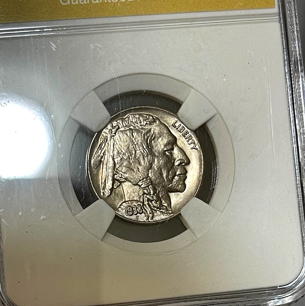1938-D BUFFALO NICKEL SLABBED HIGH GRADE!