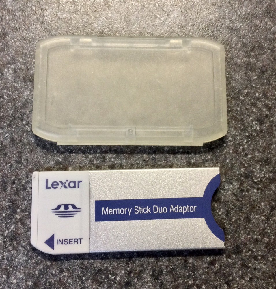 Genuine Lexar Memory Stick Duo Adapter MSDAD w/Case