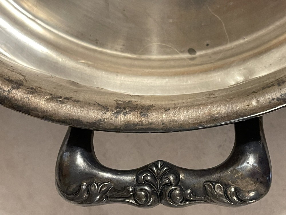 Antique Silver bowl With Handles And Lid