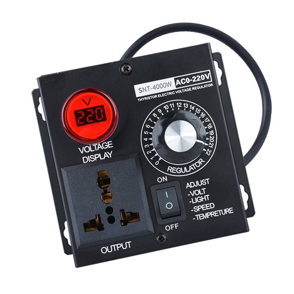 AC 120V~220V 4000W 15A Motor Variable Speed Controller Volt Regulator Dimmer