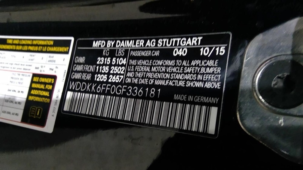 Steering Column 207 Type Floor Shift Memory Fits 14-17 MERCEDES E-CLASS 1027139