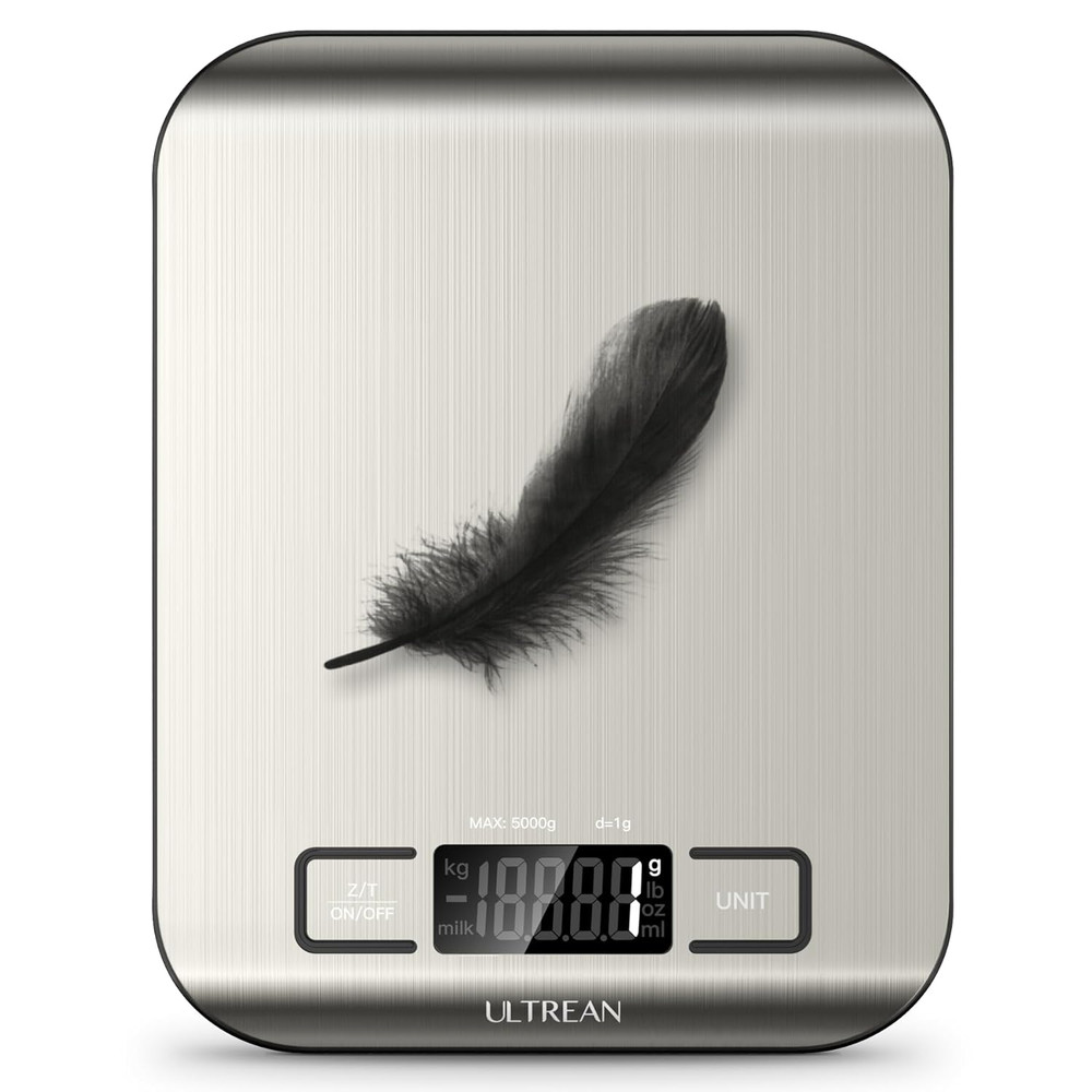 Digital Kitchen Scale for Cooking & Baking - 11Lb Capacity with Tare Function