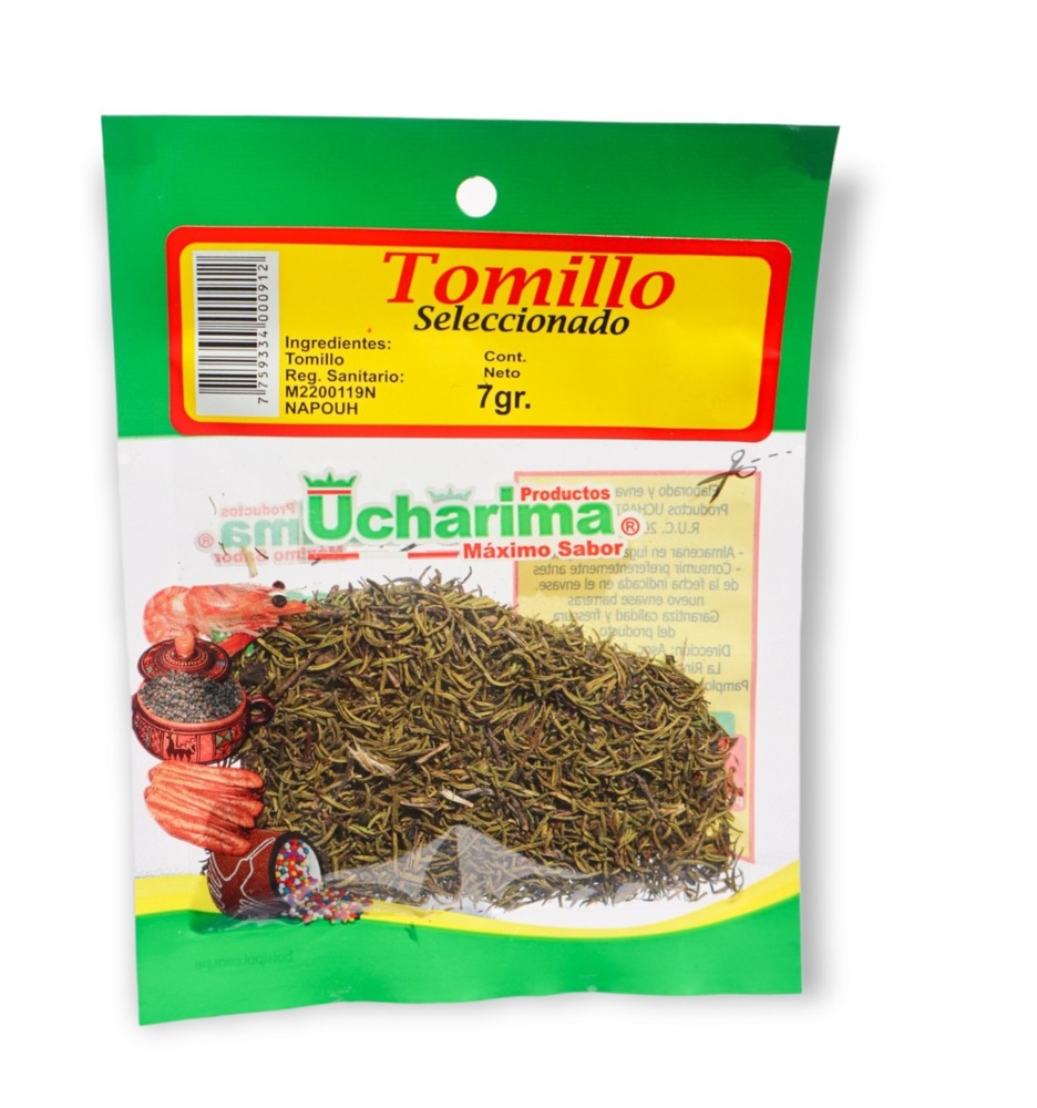 UCHARINA -  TOMILLO - SELECCIONADO  - 7..gr  Pack X2  - Peruvian