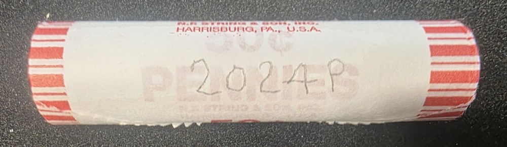 2024 P LINCOLN SHIELD CENT ROLL 50 COINS UNCIRCULATED