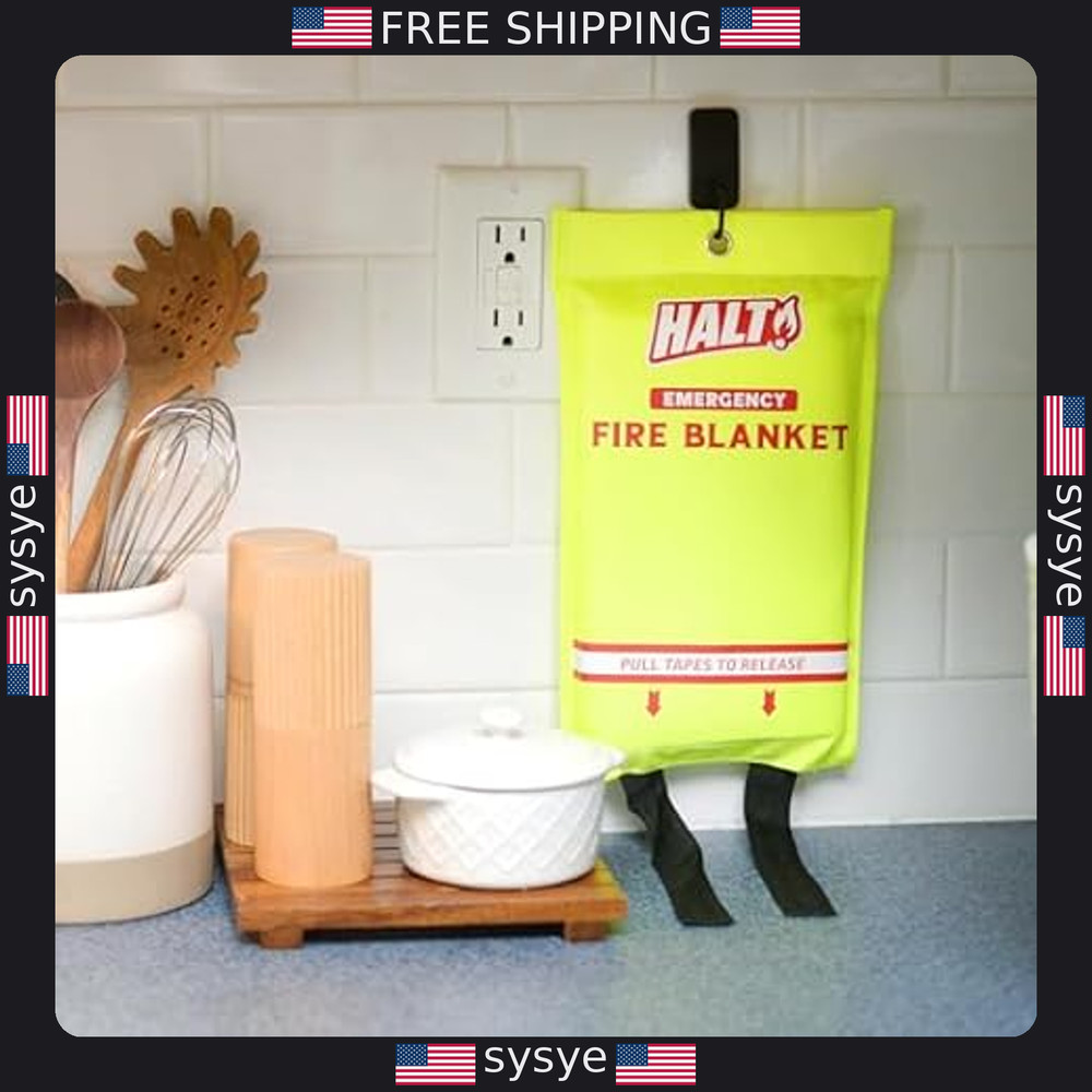 Emergency Fire Blanket - Quick Fire Suppression for Home, Kitchen & Camping