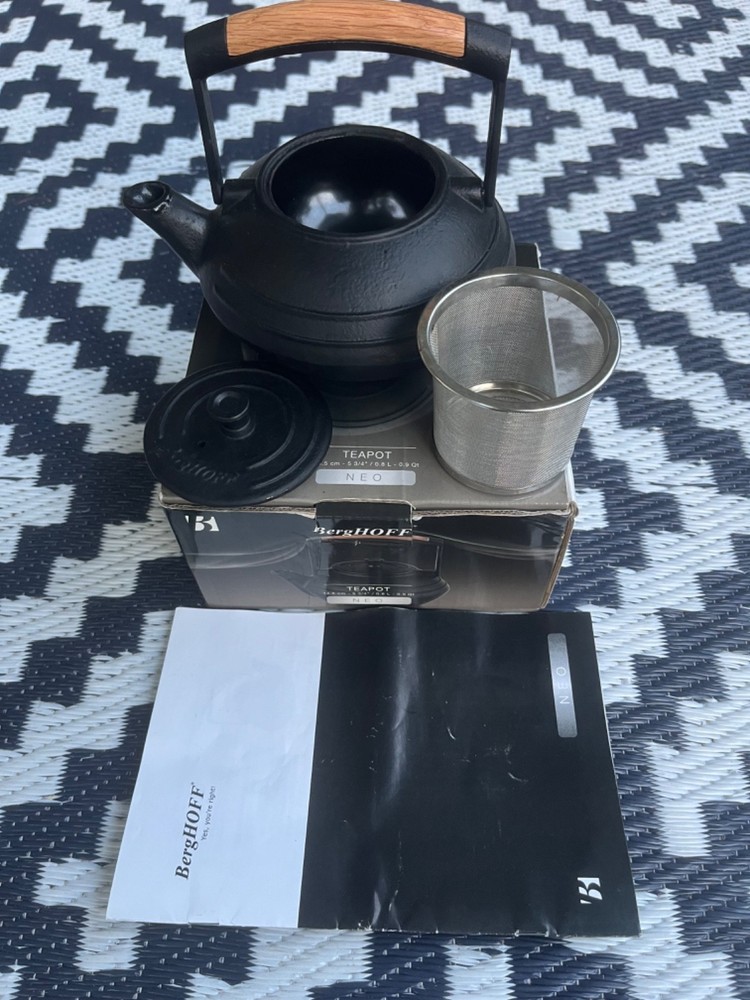 NIB BergHOFF Cast Iron Teapot NEO