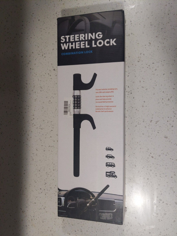 Steering wheel lock combination lock five digit combination lock / ANTI LOCK 🔐