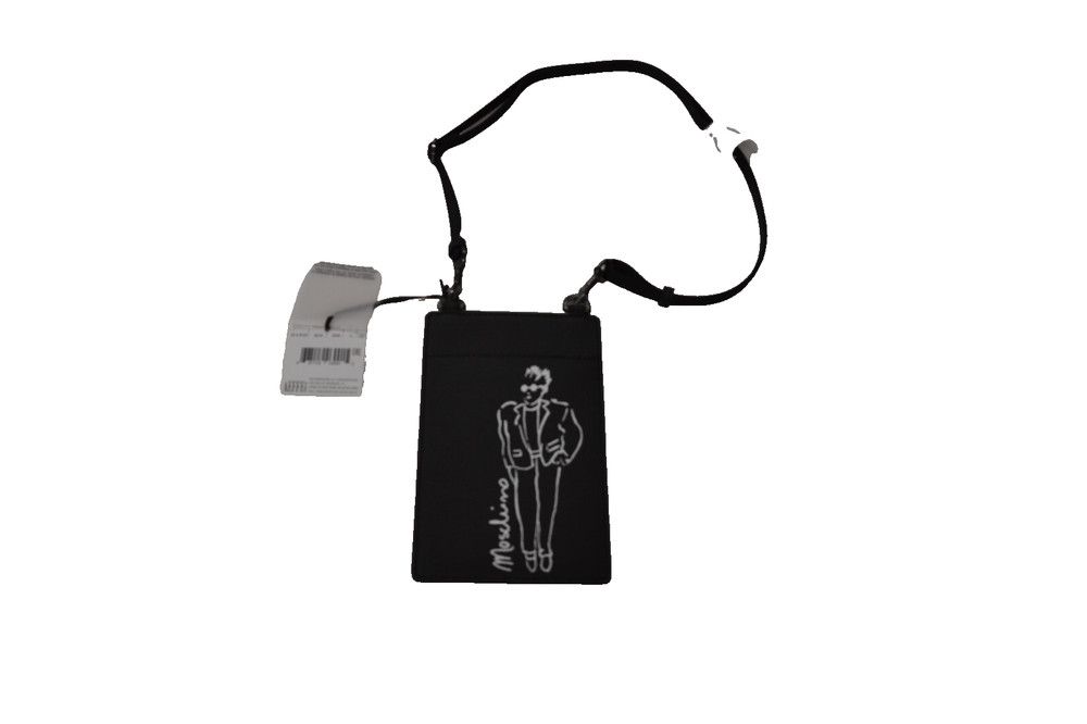 NWT Moschino black Badge Holder