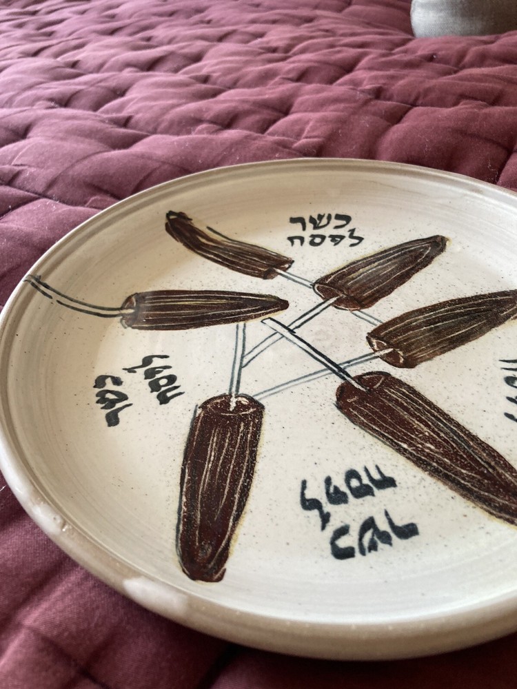 painted Passover ceramic Plate