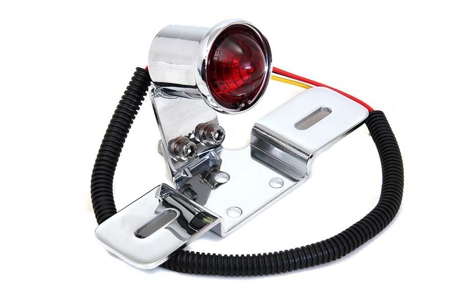 Chrome Round Tail Lamp for Harley-Davidson