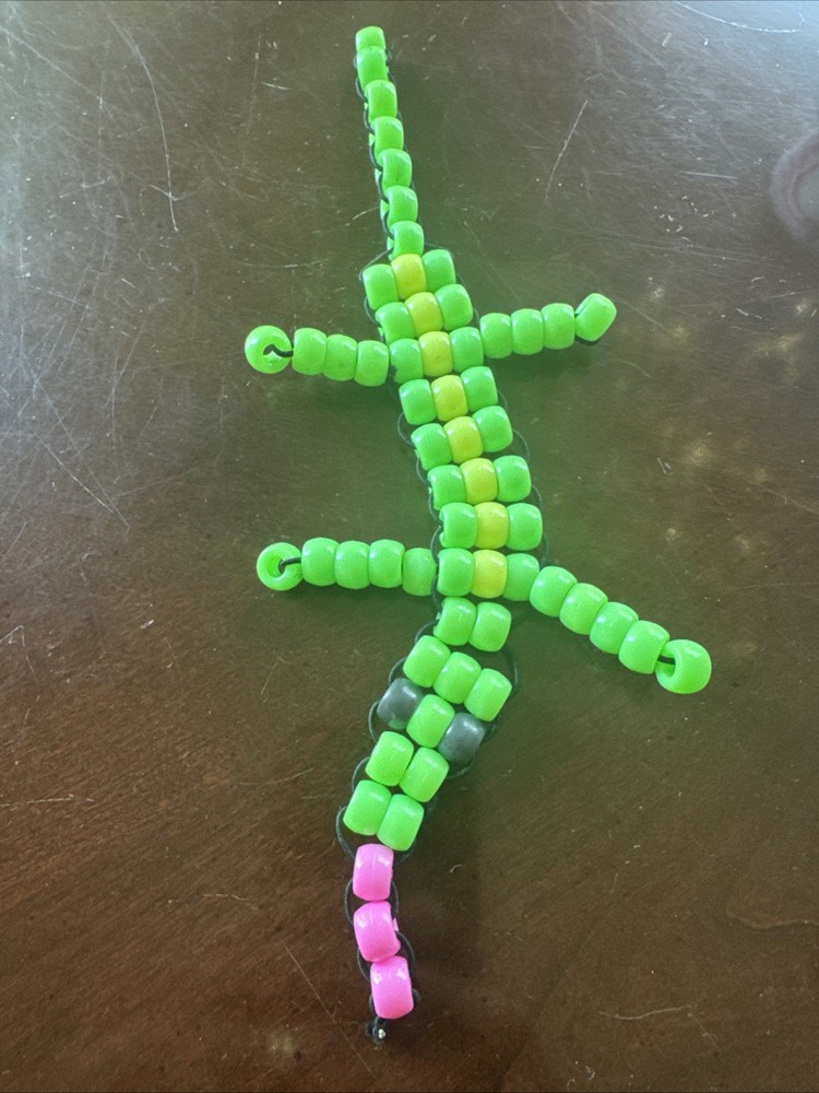 Handmade Kandi Pony Bead Lizard or Gecko